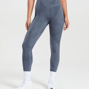 Gymshark Blue Geometric Leggings